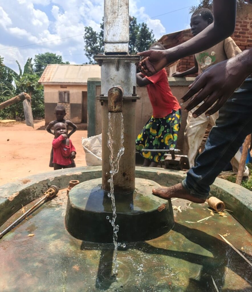 New water from the borehole